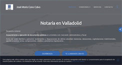 Desktop Screenshot of notariosenvalladolid.com