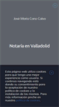 Mobile Screenshot of notariosenvalladolid.com