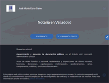 Tablet Screenshot of notariosenvalladolid.com